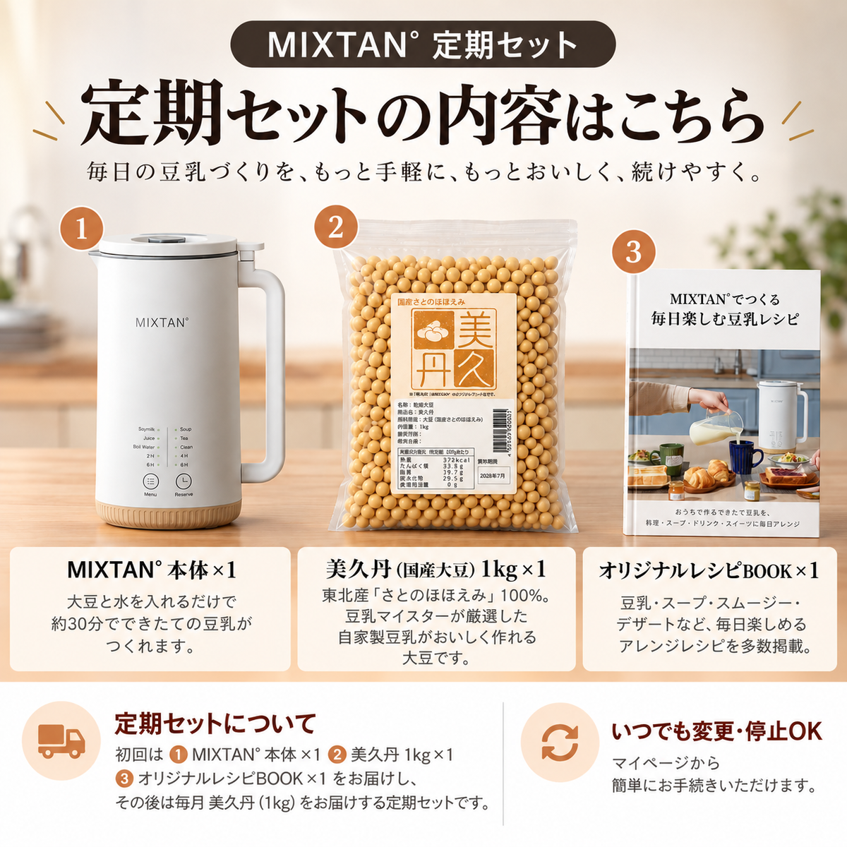 MIXTAN°+美久丹定期セット